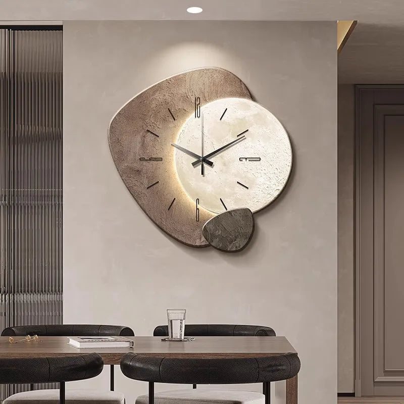 Horloge Murale Scandinave en Bois - Élégance et Silence