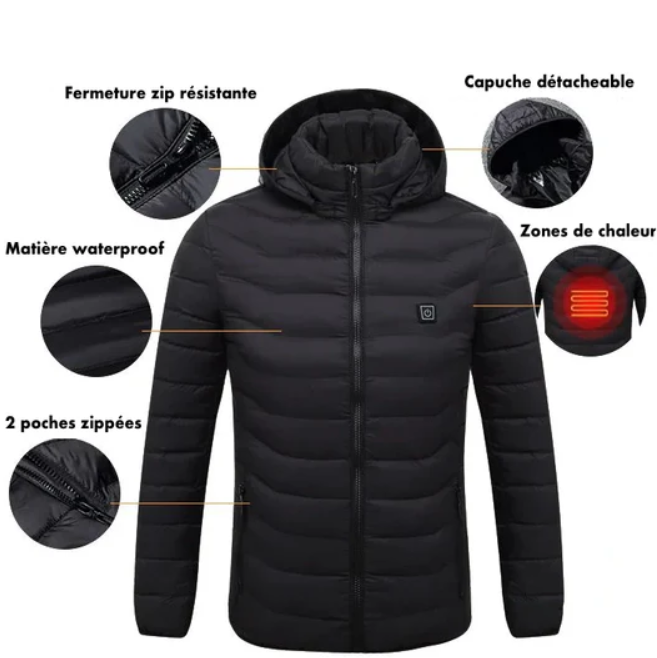 Veste Chauffante Unisexe – Confort Thermique et Style Moderne