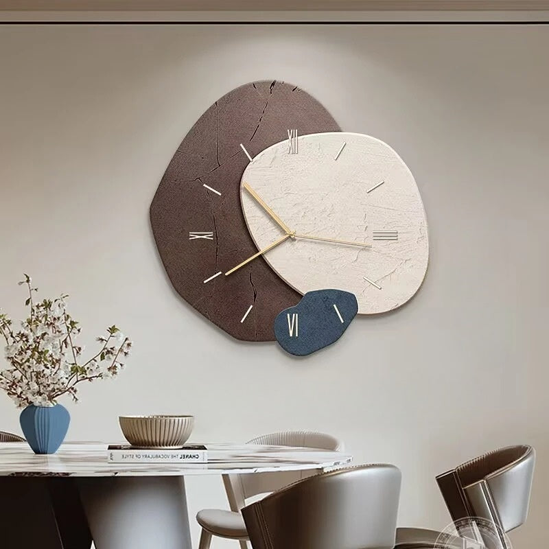 Horloge Murale en Bois Naturel – Design Moderne et Mécanisme Silencieux