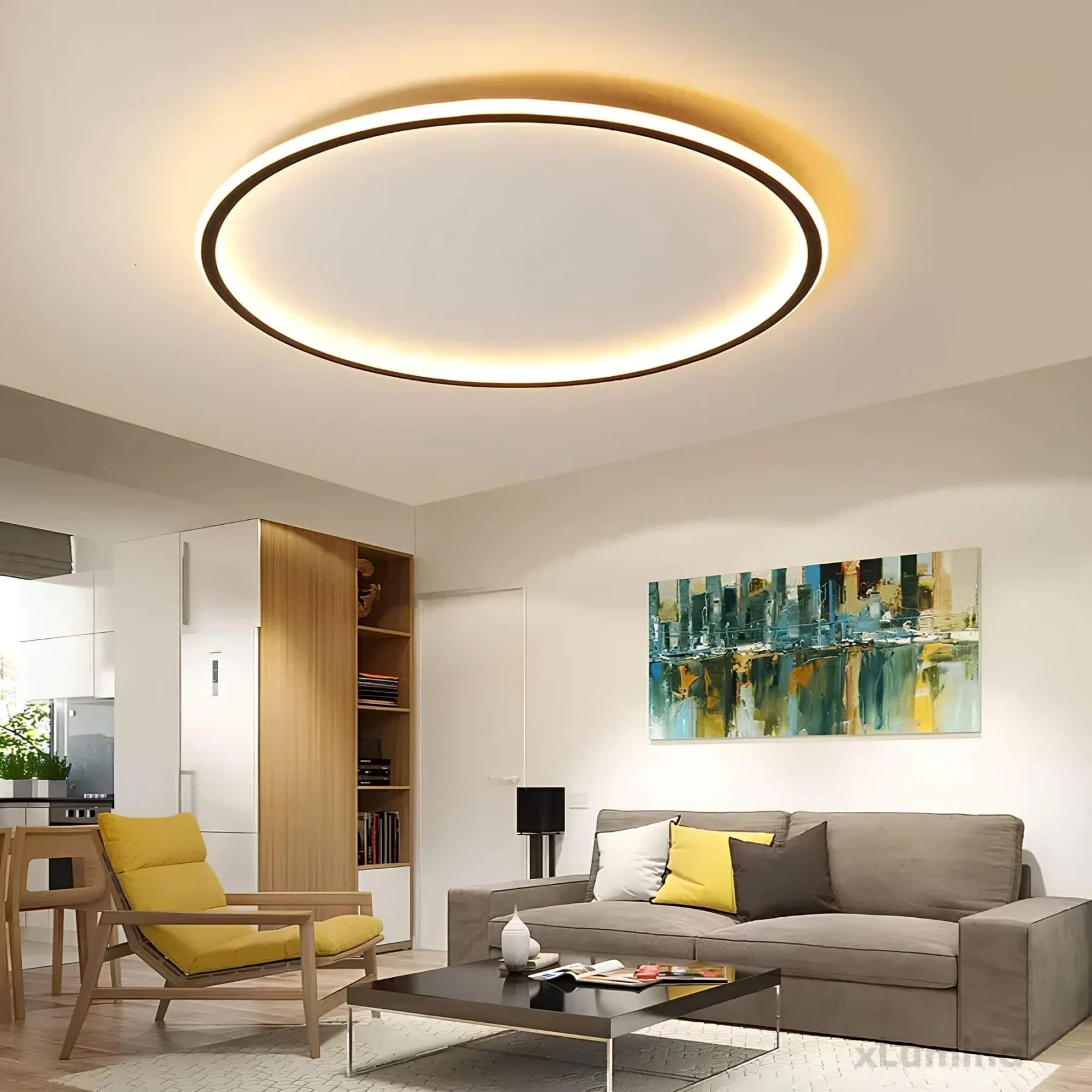 ScandiGlow - Plafonnier LED au Design Nordique | Éclairage Élégant et Moderne