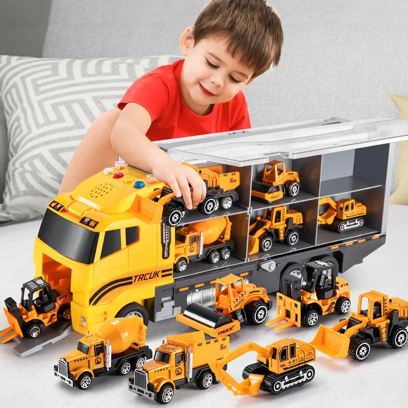 Coffret Camions de Construction pour Enfants – Jeu Créatif et Éducatif