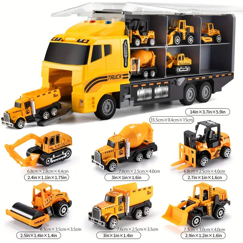 Coffret Camions de Construction pour Enfants – Jeu Créatif et Éducatif