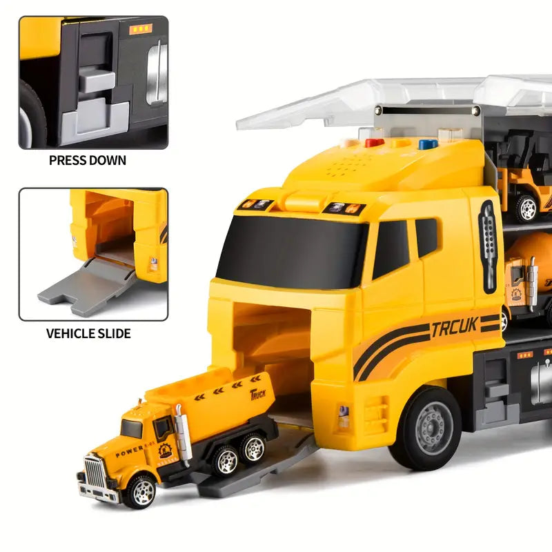 Coffret Camions de Construction pour Enfants – Jeu Créatif et Éducatif