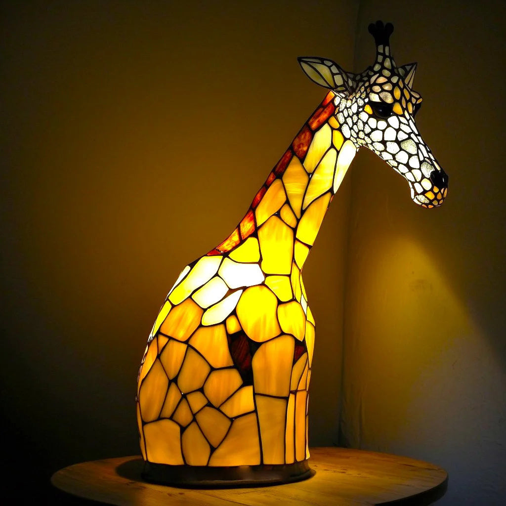 Lampe Animalière en Verre Coloré – Design Unique et Éclairage Vivant pour Votre Intérieur