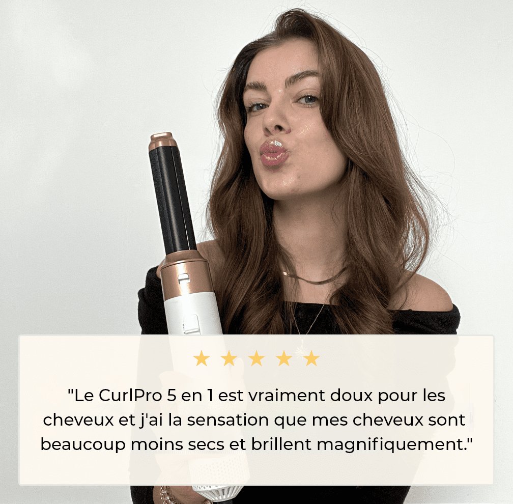 CurlPro 5-en-1 Styler - Coiffage Professionnel et Polyvalent à Domicile