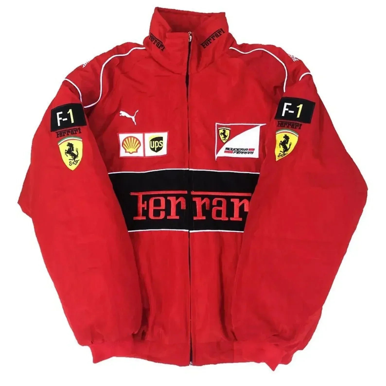 Ferrari | Veste Vintage Unisexe de Course avec Design Ferrari - Style Rétro