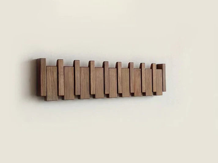 BoisHarmonie | Porte-Manteau Design Piano en Bois