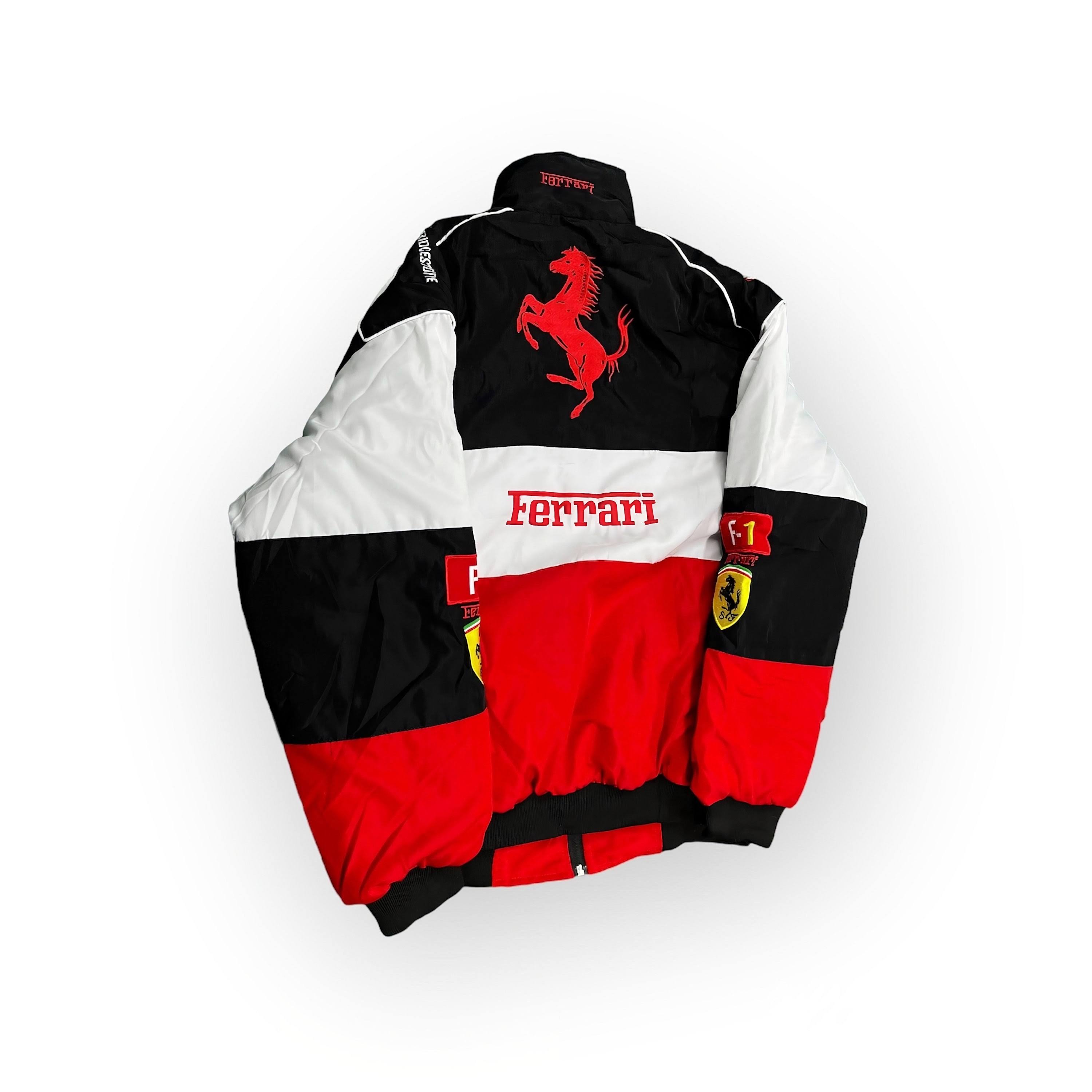 Ferrari | Veste Vintage Unisexe de Course avec Design Ferrari - Style Rétro