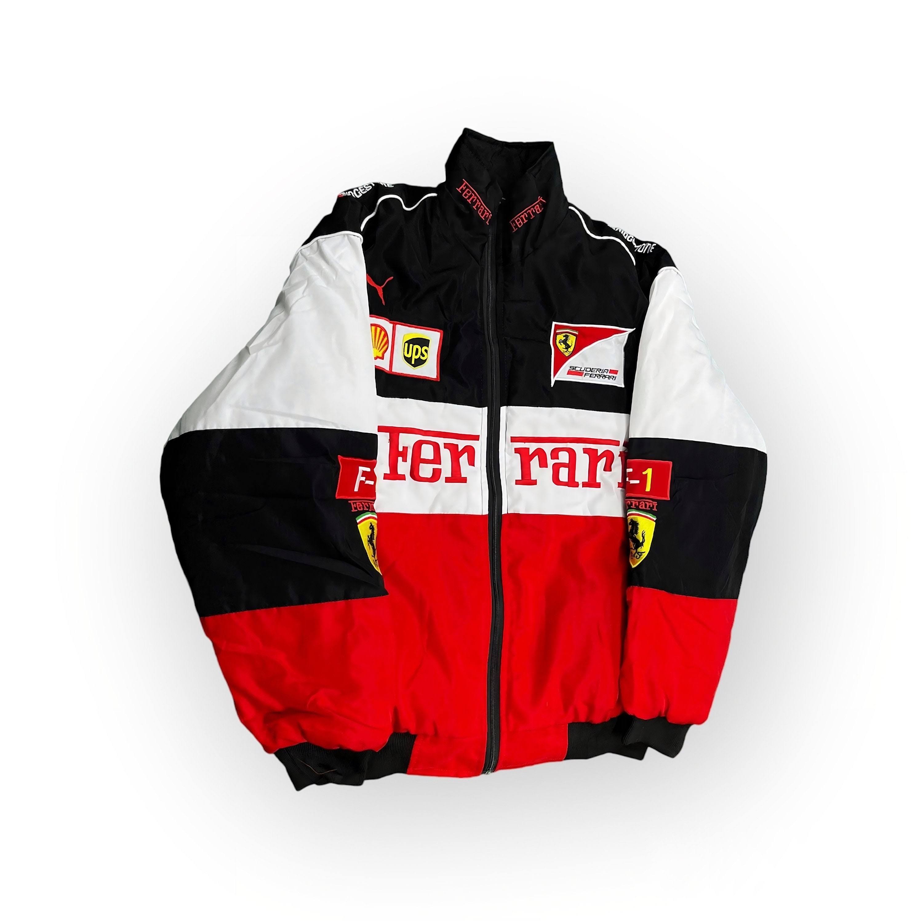 Ferrari | Veste Vintage Unisexe de Course avec Design Ferrari - Style Rétro