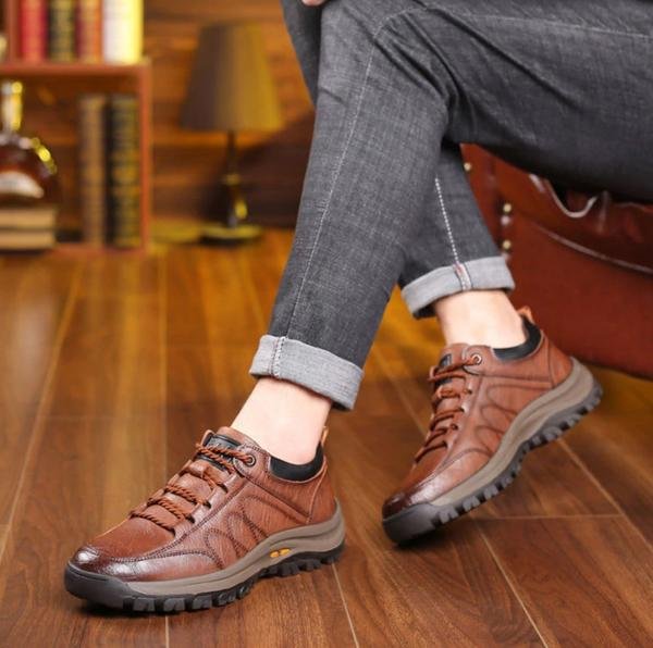 Chaussures Ergonomiques en Cuir pour Homme - Confort et Style pour Toutes les Occasions