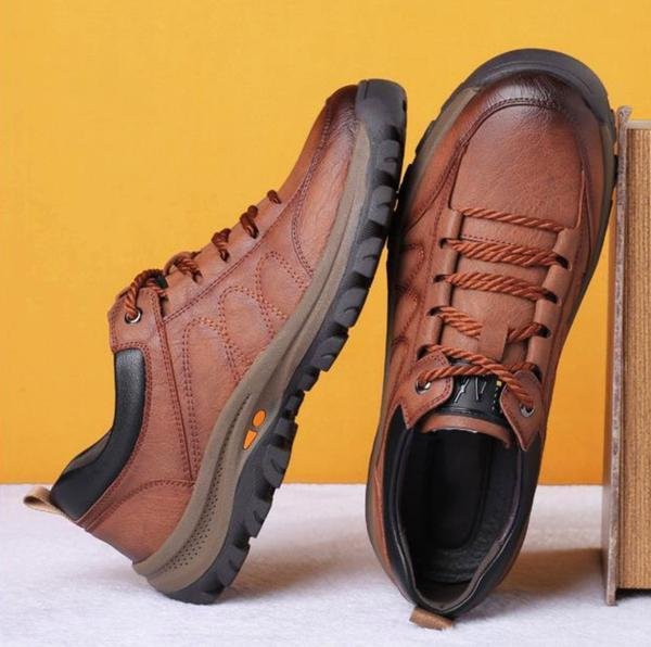 Chaussures Manchester en Cuir pour Homme – Confort, Soutien et Étanchéité