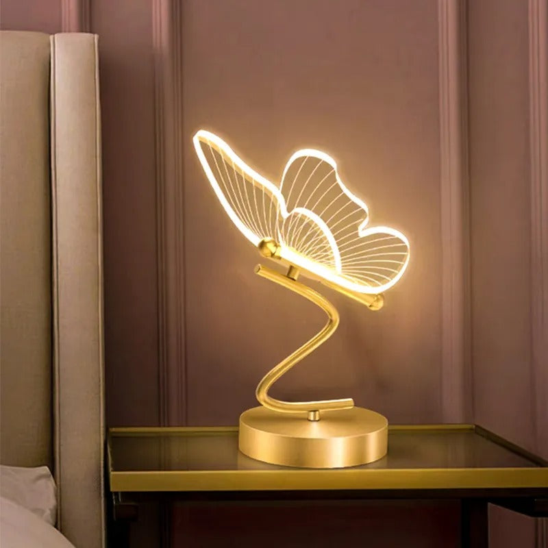 Lampe de Table Moderne et Luxe en Forme de Papillon