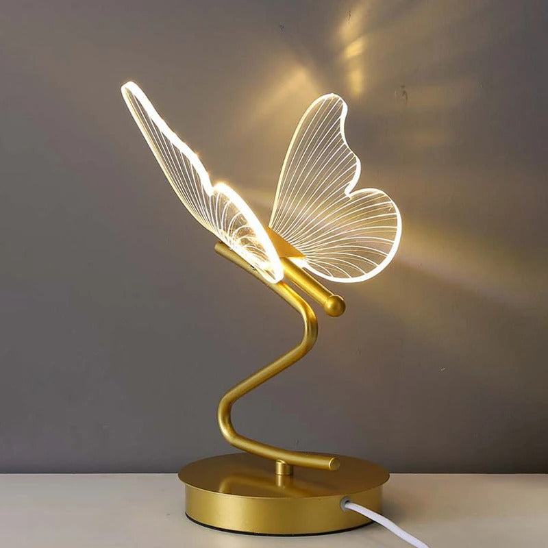 Lampe de Table Moderne et Luxe en Forme de Papillon