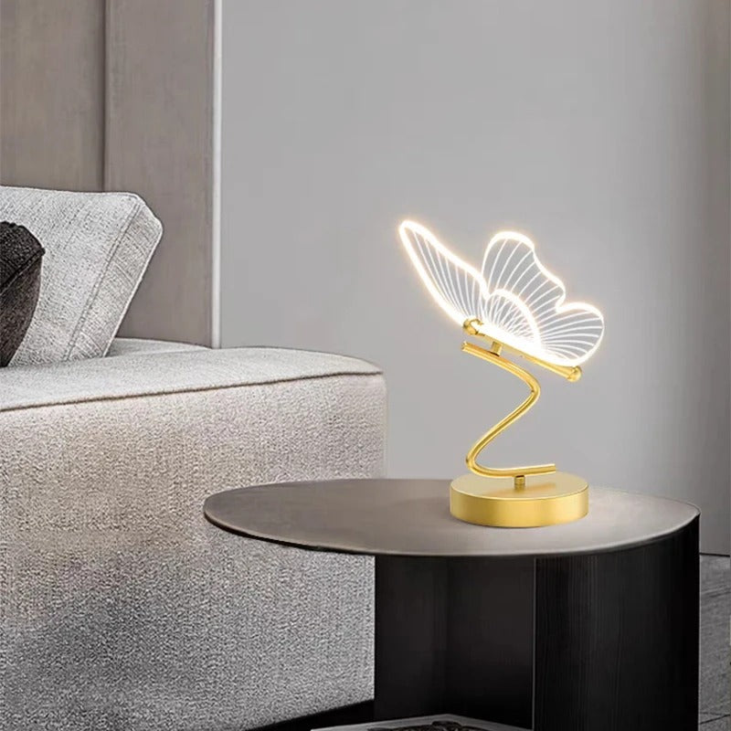 Lampe de Table Moderne et Luxe en Forme de Papillon