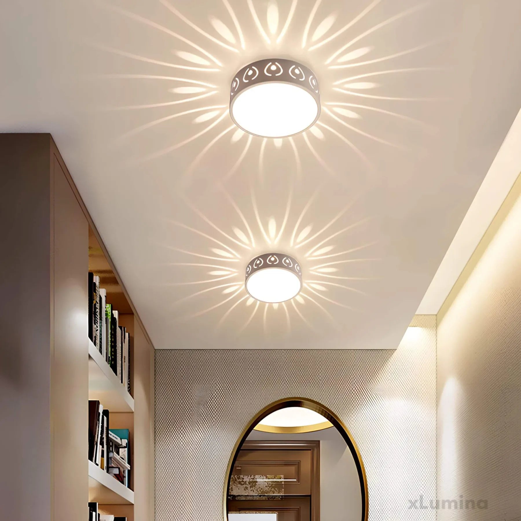 Plafonnier LED Moderne | Éclairage pour Entrée, Couloir et Balcon