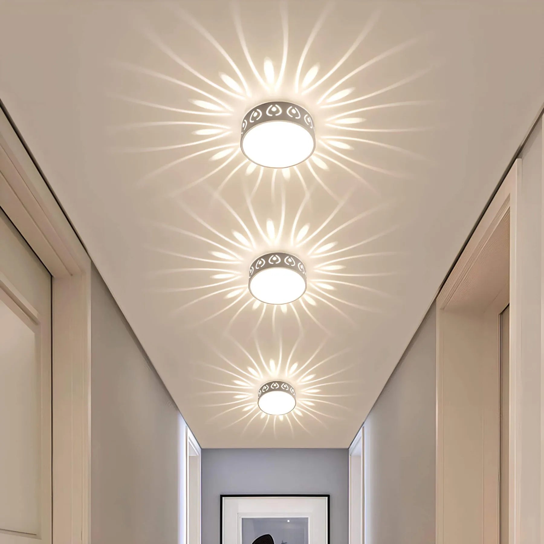 Plafonnier LED Moderne | Éclairage pour Entrée, Couloir et Balcon