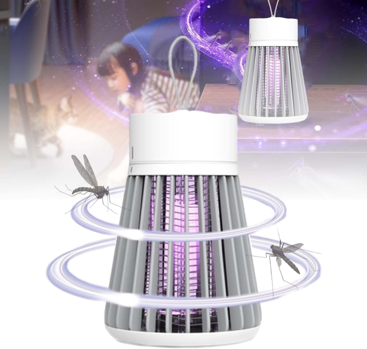 Lampe Anti-Moustiques et Insectes - Protection Efficace et Silencieuse