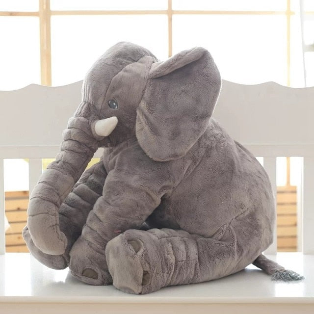 Éléphant Câlin | Coussin en Peluche Doux pour Bébé et Enfant