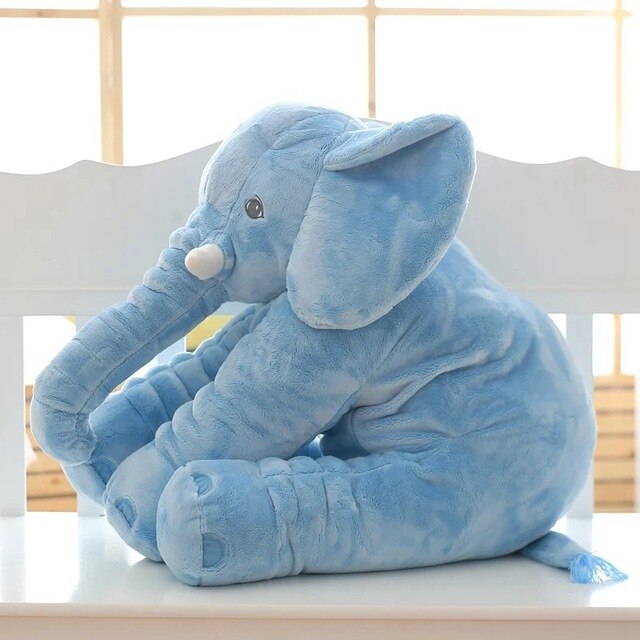 Éléphant Câlin | Coussin en Peluche Doux pour Bébé et Enfant