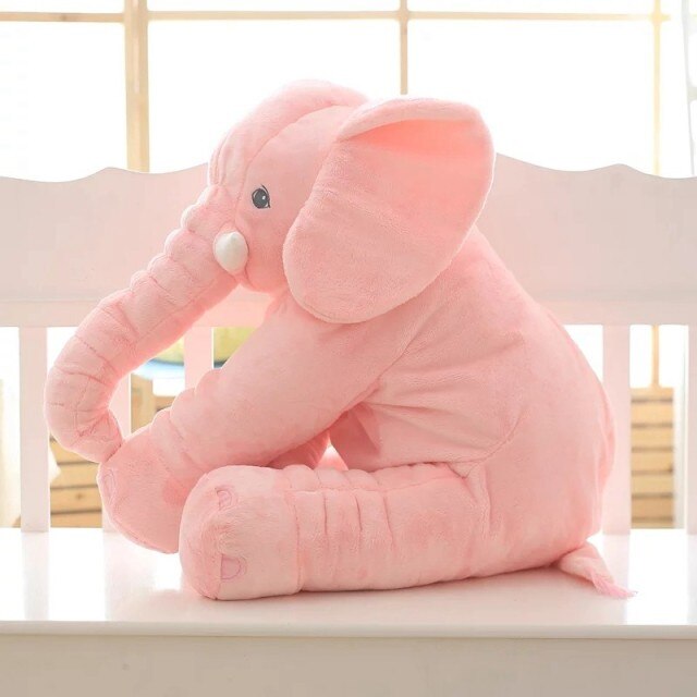 Éléphant Câlin | Coussin en Peluche Doux pour Bébé et Enfant