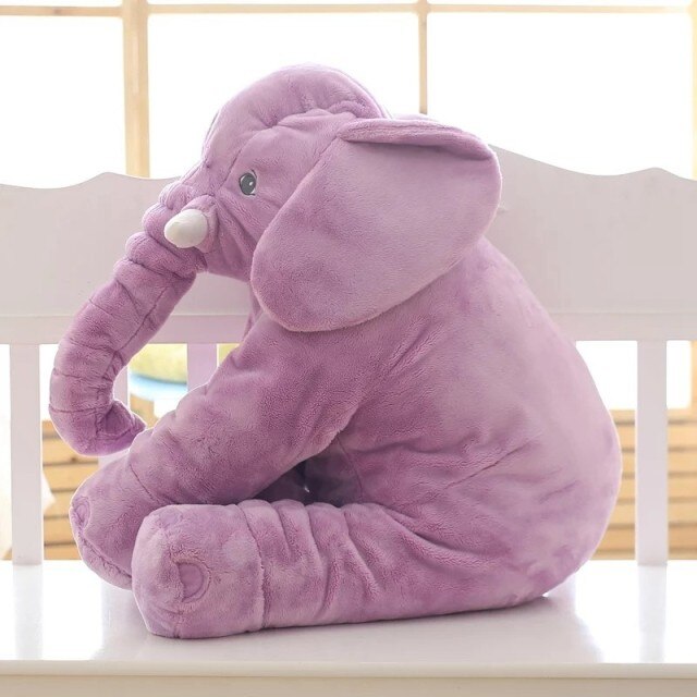 Éléphant Câlin | Coussin en Peluche Doux pour Bébé et Enfant