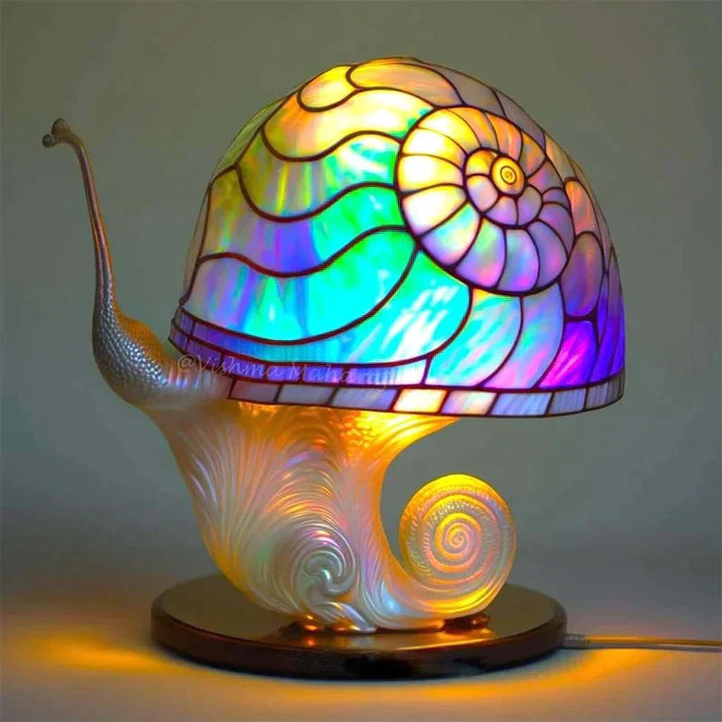 AuraGlow - Lampe en Verre Coloré pour Une Ambiance Magique et Relaxante