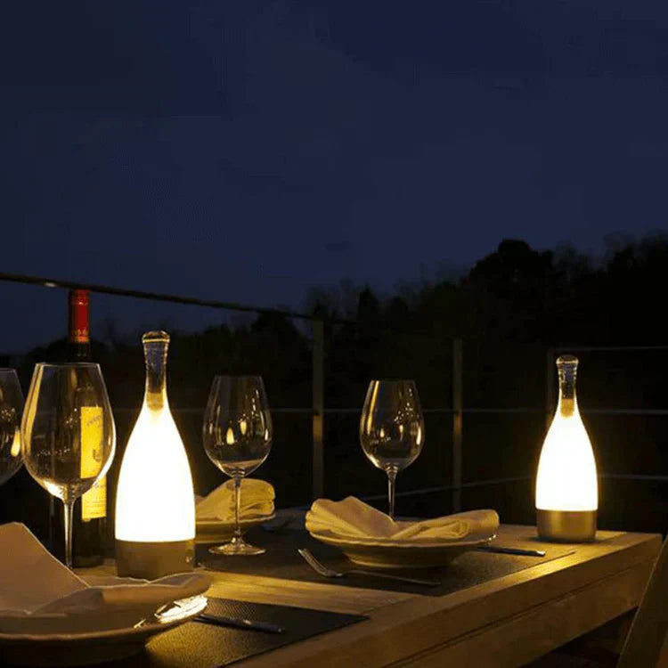 Lampe Décorative Rechargeable en Forme de Bouteille de Vin – Design Ludique et Éclairage Apaisant