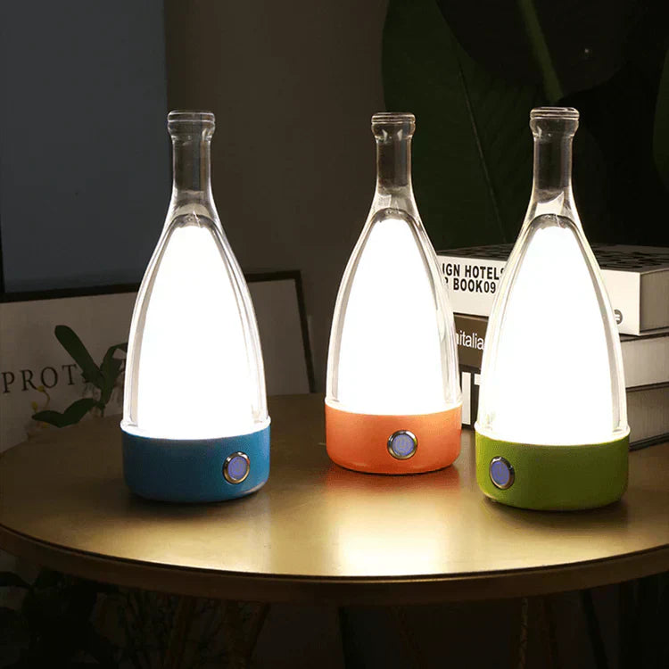 Lampe Décorative Rechargeable en Forme de Bouteille de Vin – Design Ludique et Éclairage Apaisant