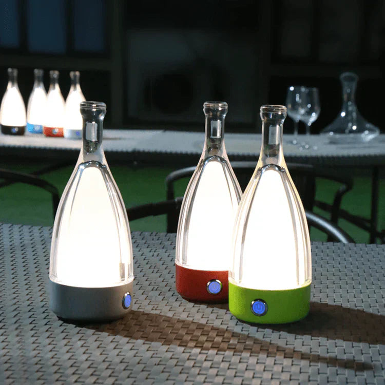 Lampe Décorative Rechargeable en Forme de Bouteille de Vin – Design Ludique et Éclairage Apaisant