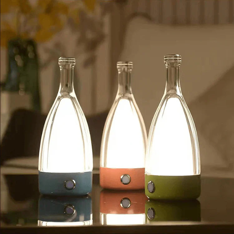 Lampe Décorative Rechargeable en Forme de Bouteille de Vin – Design Ludique et Éclairage Apaisant