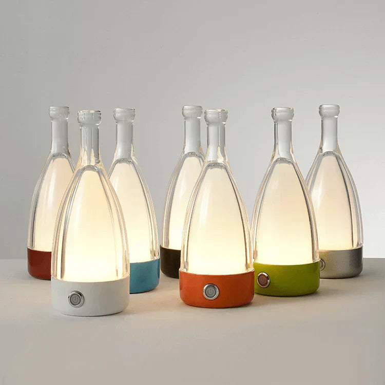 Lampe Décorative Rechargeable en Forme de Bouteille de Vin – Design Ludique et Éclairage Apaisant