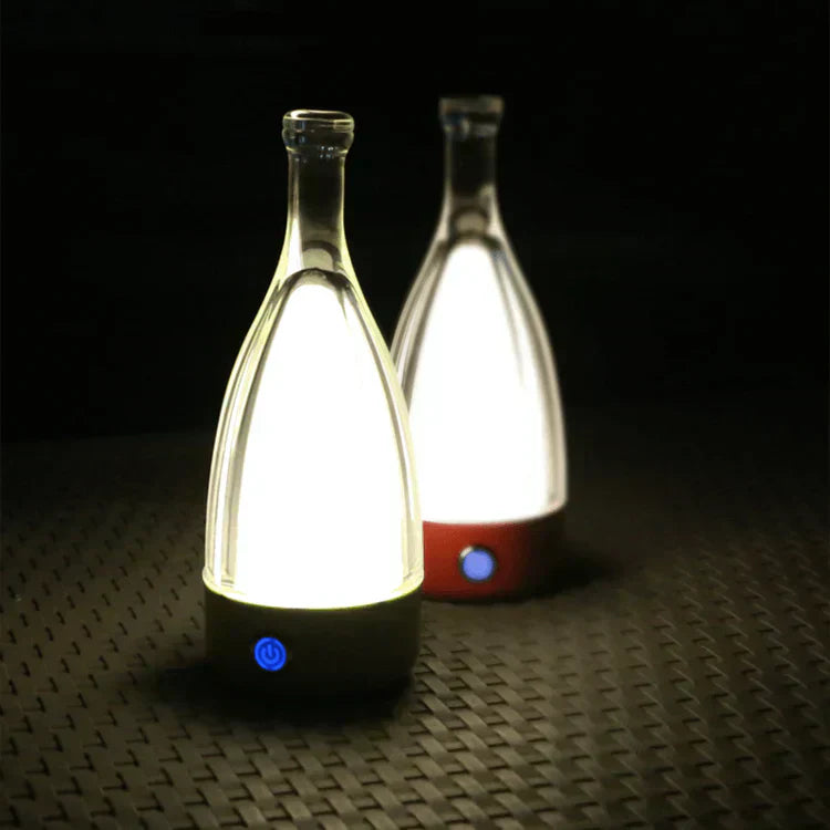 Lampe Décorative Rechargeable en Forme de Bouteille de Vin – Design Ludique et Éclairage Apaisant